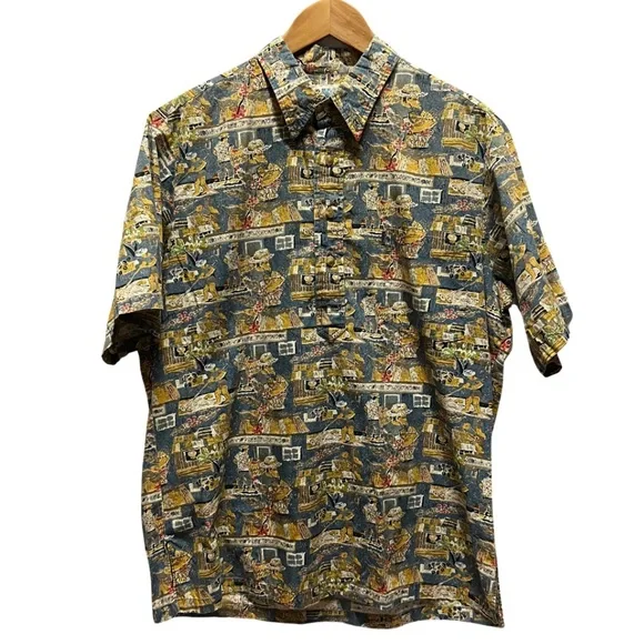 Kahala Vintage Men’s Printed Hawaiian Aloha Shirt. Made in Hawaii - Picture 2 of 9